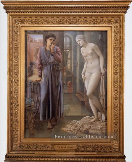 Pygmalion et l’Image II La Main Refrains préraphaélite Sir Edward Burne Jones Peintures à l'huile